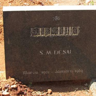 DESAI S.M. 1901-1969