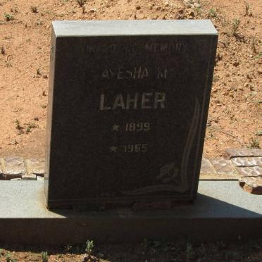 LAHER Ayesha M. 1899-1965