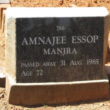 MANJRA Amnajee Essop -1985