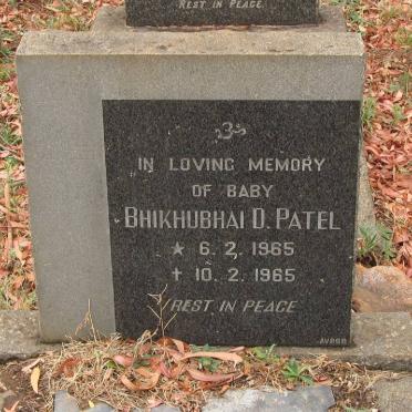 PATEL Bhikhubhai D. 1965-1965