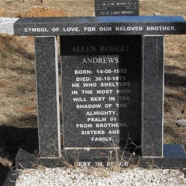 ANDREWS Allen Robert 1952-1971