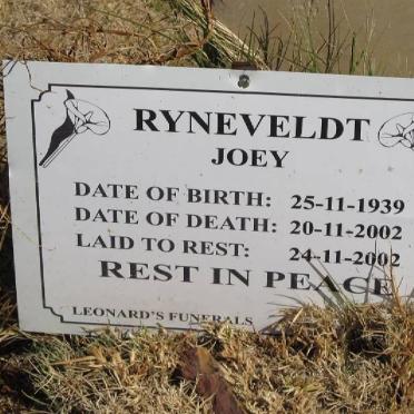 RYNEVELDT Joey 1939-2002