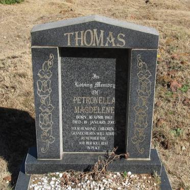 THOMAS Petronella Magdelene 1963-2003