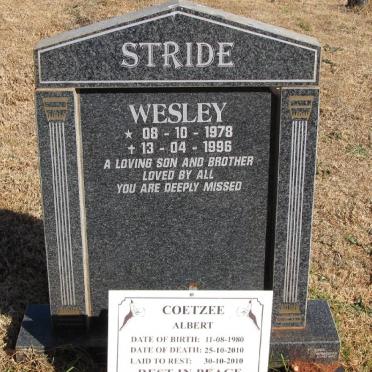 STRIDE Wesley 1979-1996 :: COETZEE Albert 1980-2010