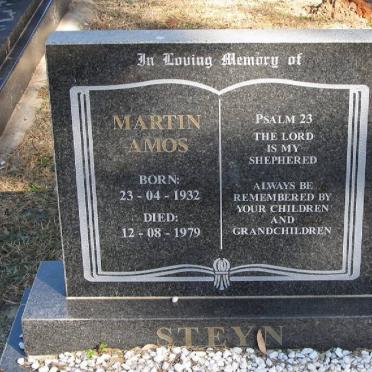 STEYN Martin Amos 1932-1979