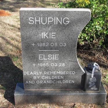 SHUPING Ikie -1982 :: SHUPING Elsie -1985