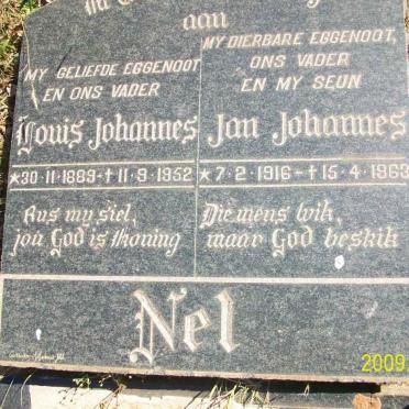 NEL Louis Johannes 1889-1952 :: NEL Jan Johannes 1916-1963