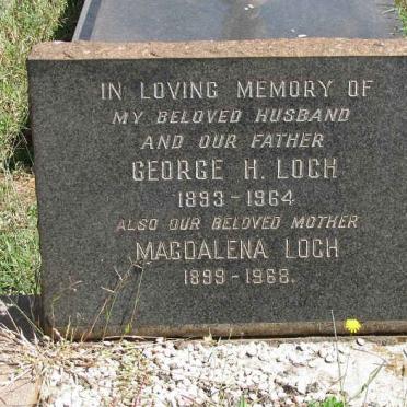 LOCH George H. 1893-1964 &amp; Magdalena 1899-1968