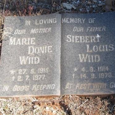 WIID Siebert Louis 1914-1978 &amp; Marie Donie 1915-1977 