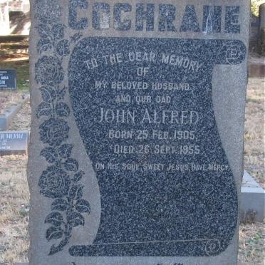 COCHRANE John Alfred 1905-1955