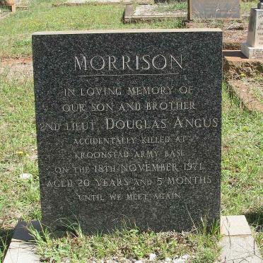 MORRISON Douglas Angus -1971