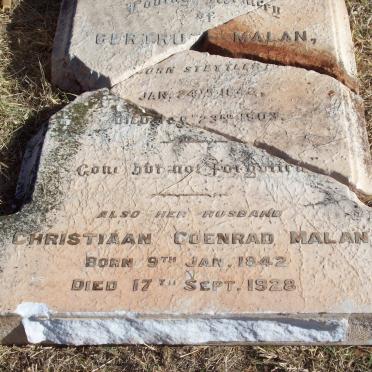 MALAN Christiaan Coenrad 1842-1928 &amp; Gertrude STEYTLER 1842-1903