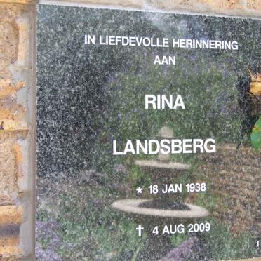 LANDSBERG Rina 1938-2009