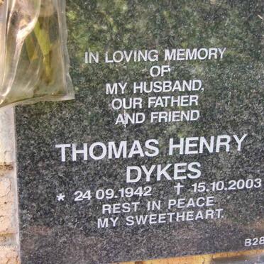 DYKES Thomas Henry 1942-2003