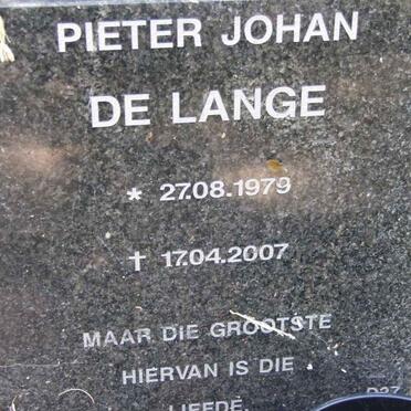LANGE Pieter Johan, de 1979-2007