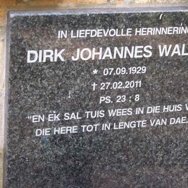 WALTER Dirk Johannes 1929-2011