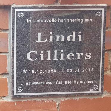 CILLIERS Lindi 1958-2015