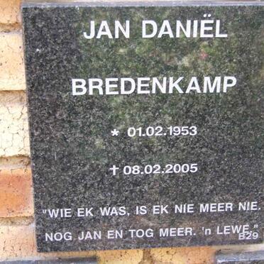 BREDENKAMP Jan Daniël 1953-2005