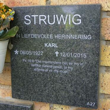 STRUWIG Karl 1927-2015