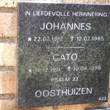 OOSTHUIZEN Johannes 1912-1985 &amp; Cato 1911-1998
