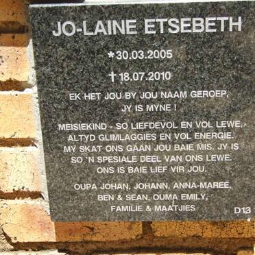 ETSEBETH Jo-Laine 2005-2010