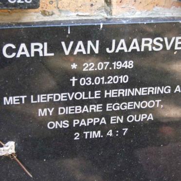 JAARSVELD Carl, van 1948-2010