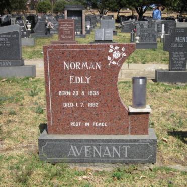 AVENANT Norman Edly 1935-1992