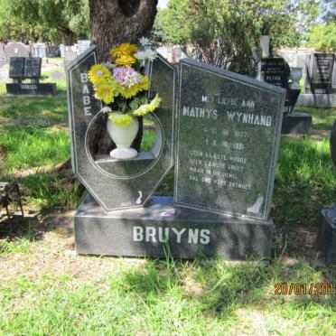 BRUYNS Mathys Wynand 1937-1991
