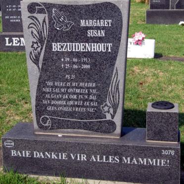 BEZUIDENHOUT Margaret Susan 1913-2000