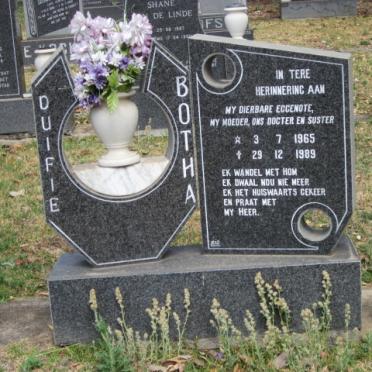 BOTHA Duifie 1965-1989