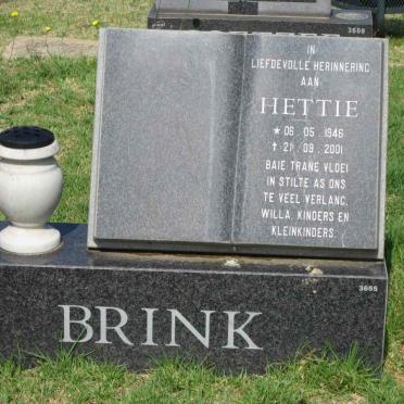 BRINK Hettie 1946-2001