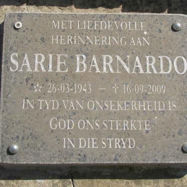 BARNARDO Sarie 1943-2009