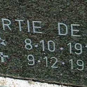 BEER Gertie, de 1918-1996