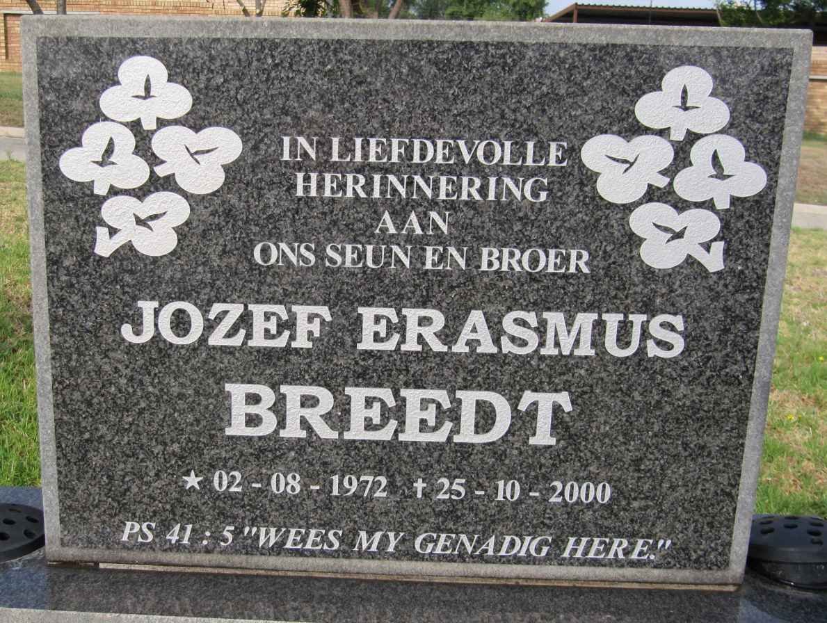 BREEDT Jozef Erasmus 1972-2000