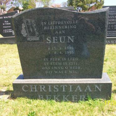 BEKKER Christiaan 1986-1995