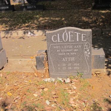 CLOETE Attie 1914-1992