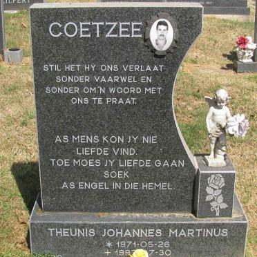 COETZEE Theunis Johannes Martinus 1971-1997