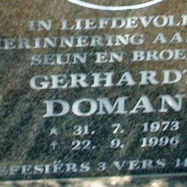 DOMAN Gerhardt 1973-1996
