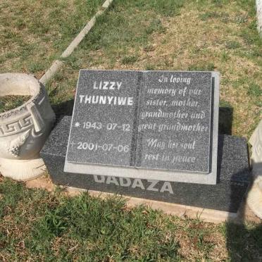 DADAZA Lizzy Thunyiwe 1943-2001