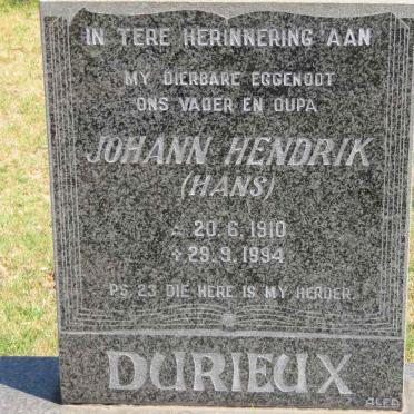 DURIEUX Johann Hendrik 1910-1994
