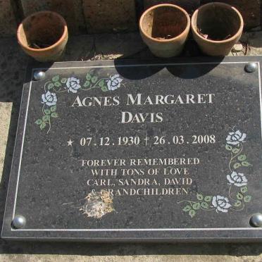 DAVIS Agnes Margaret 1930-2008