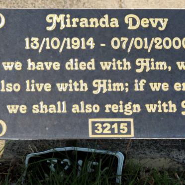 DEVY Miranda 1914-2000