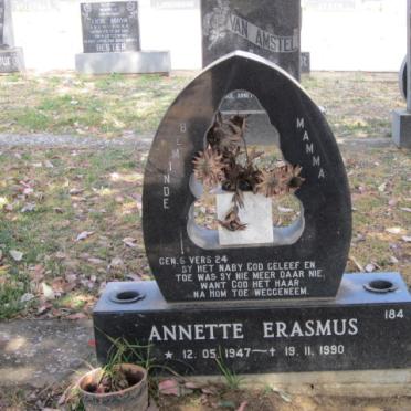 ERASMUS Annette 1947-1990