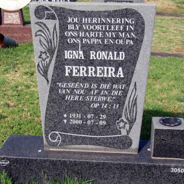 FERREIRA Igna Ronald 1931-2000