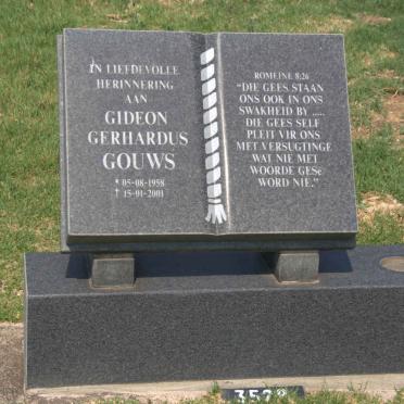 GOUWS Gideon Gerhardus 1958-2001