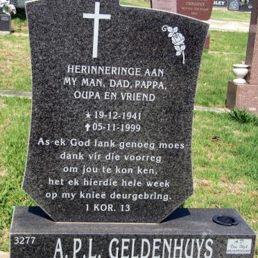 GELDENHUYS A.P.L. 1941-1999
