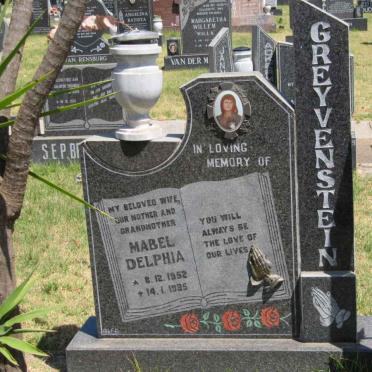 GREYVENSTEIN Mabel Delphia 1952-1995