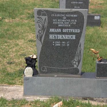 HEYDENRYCH Johann Gottfried 1963-2000