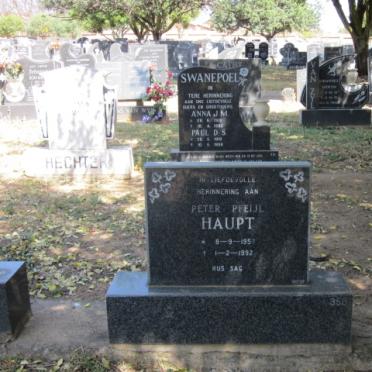 HAUPT Peter Pfeijl 1957-1992