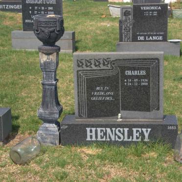 HENSLEY Charles 1936-2000